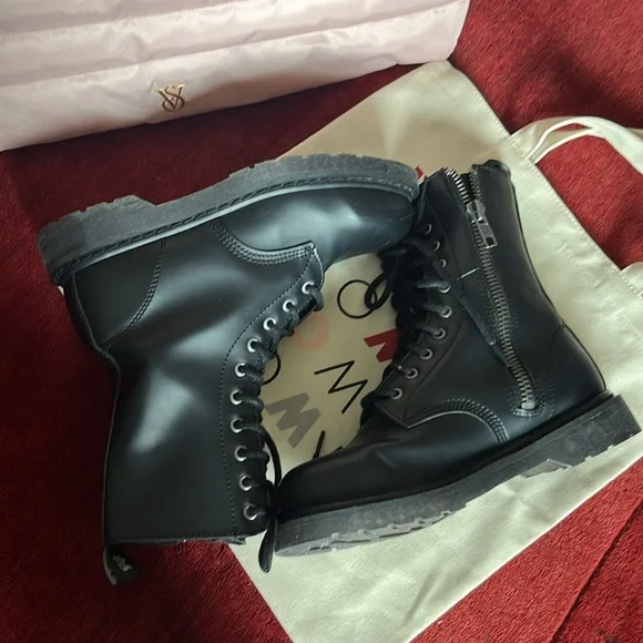 DEMONIA BOLT-200 | BLACK VEGAN LEATHER COMBAT BOOTS - Picture 11 of 12